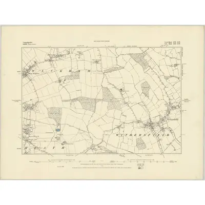 1885 Map of Cambridgeshire LVI.SW