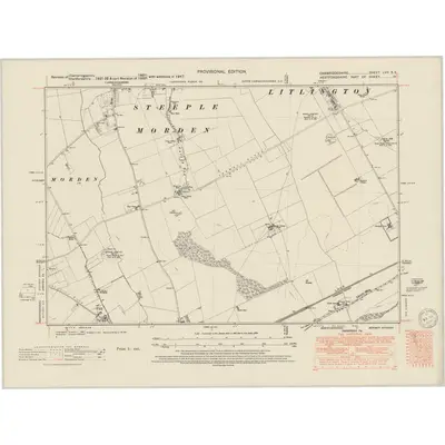 1947 Map of Cambridgeshire LVII.SE, 1950 Print