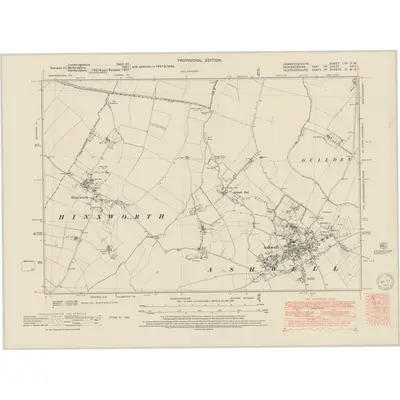 1947 Map of Cambridgeshire LVII.SW, 1950 Print
