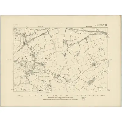 1885 Map of Cambridgeshire LXI.NW