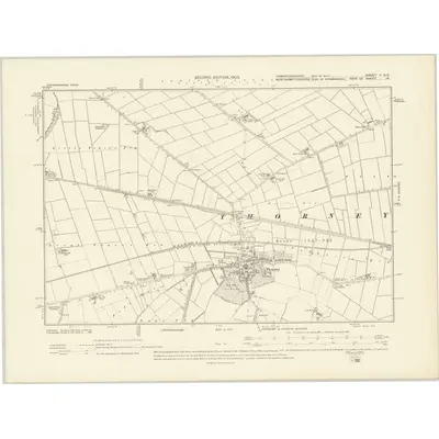 1899 Map of Cambridgeshire V.SE, 1903 Print