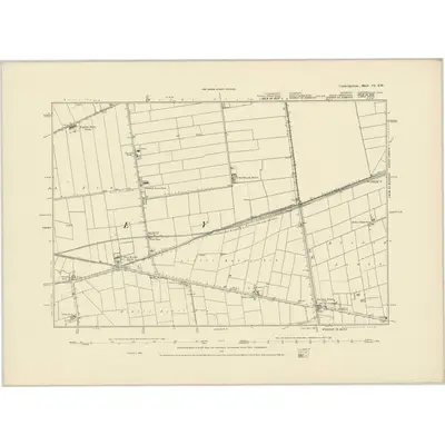 1886 Map of Cambridgeshire VI.SW, 1887 Print