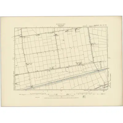 1886 Map of Cambridgeshire XI.NW, 1887 Print