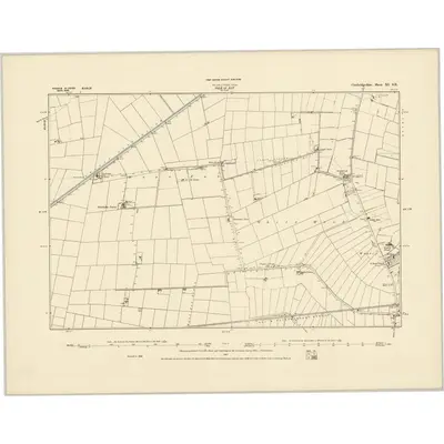 1886 Map of Cambridgeshire XI.SE, 1887 Print