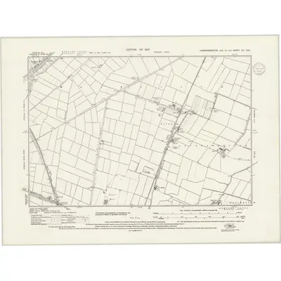 1925 Map of Cambridgeshire XII.NW, 1939 Print