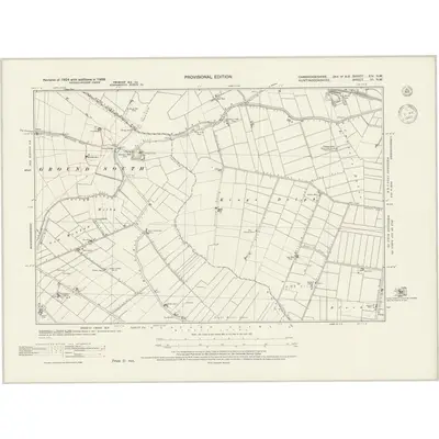 1938 Map of Cambridgeshire XIV.NW, 1945 Print