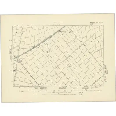 1886 Map of Cambridgeshire XIV.SE, 1887 Print
