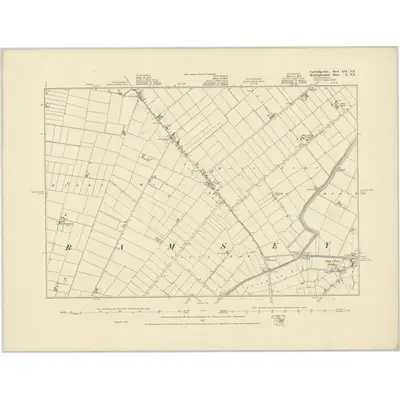 1887 Map of Cambridgeshire XIX.NE