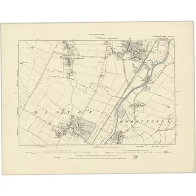 1886 Map of Cambridgeshire XL.NE