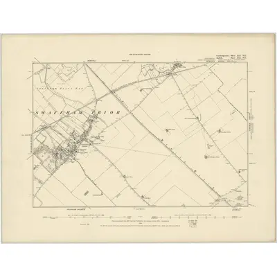 1886 Map of Cambridgeshire XLI.NE