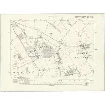 1925 Map of Cambridgeshire XLII.SE, 1927 Print