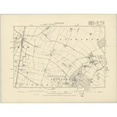 1885 Map of Cambridgeshire XLIII.SW