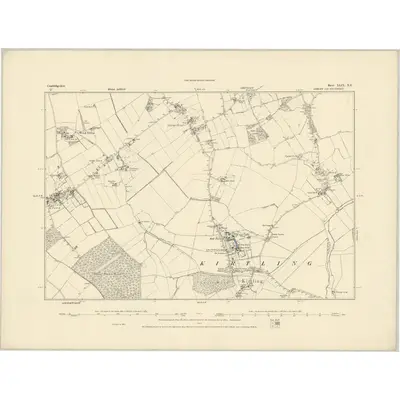 1885 Map of Cambridgeshire XLIX.NE