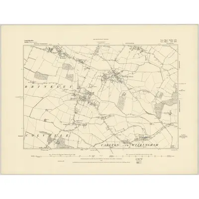 1885 Map of Cambridgeshire XLIX.SW
