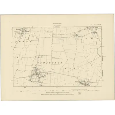 1886 Map of Cambridgeshire XLVI.NE
