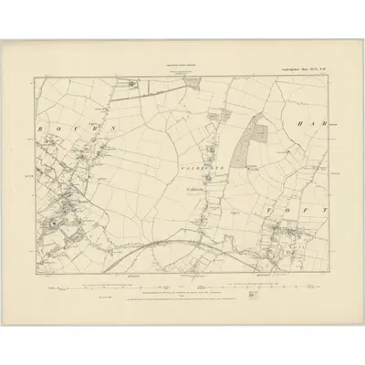 1886 Map of Cambridgeshire XLVI.NW