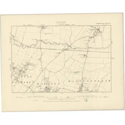 1886 Map of Cambridgeshire XLVI.SE
