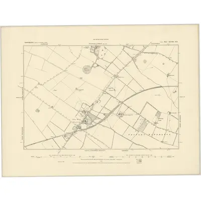 1885 Map of Cambridgeshire XLVIII.NE, 1886 Print