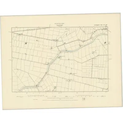 1886 Map of Cambridgeshire XV.NE