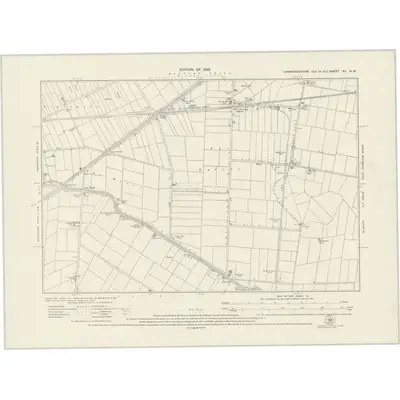 1924 Map of Cambridgeshire XV.NW, 1926 Print