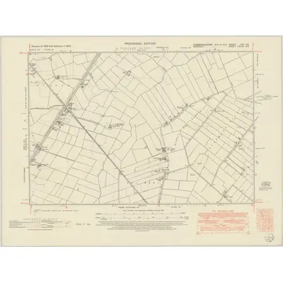 1950 Map of Cambridgeshire XVI.SE, 1951 Print
