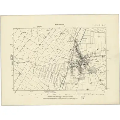 1886 Map of Cambridgeshire XX.SE, 1887 Print