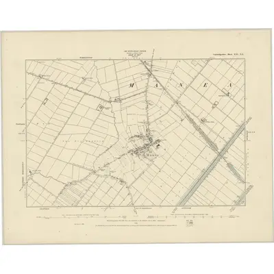 1886 Map of Cambridgeshire XXI.NE