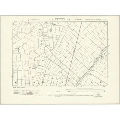 1925 Map of Cambridgeshire XXII.NE, 1927 Print