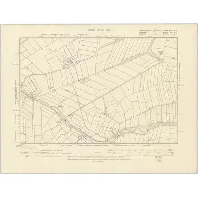 1901 Map of Cambridgeshire XXIII.SE, 1903 Print