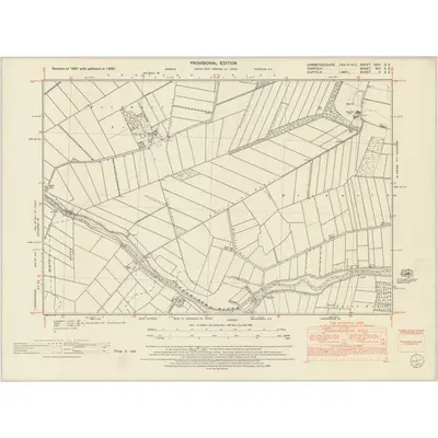 1950 Map of Cambridgeshire XXIII.SE, 1953 Print