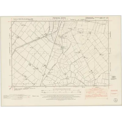 1950 Map of Cambridgeshire XXIV.NE, 1953 Print