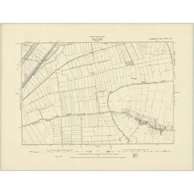 1887 Map of Cambridgeshire XXIX.NW