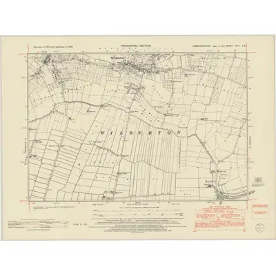 1950 Map of Cambridgeshire XXIX.SE, 1952 Print