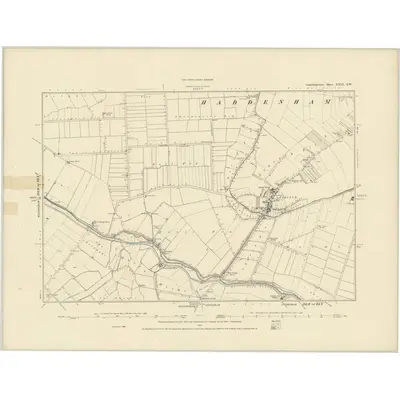 1887 Map of Cambridgeshire XXIX.SW