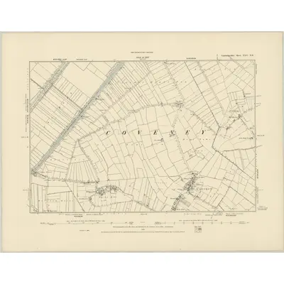 1886 Map of Cambridgeshire XXV.NE