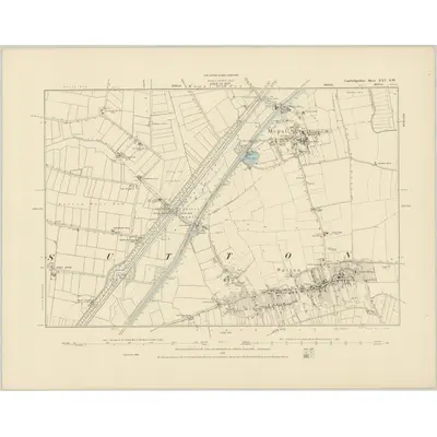 1886 Map of Cambridgeshire XXV.SW