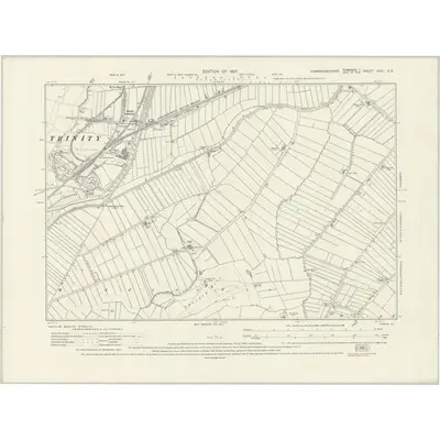 1925 Map of Cambridgeshire XXVI.SE, 1927 Print