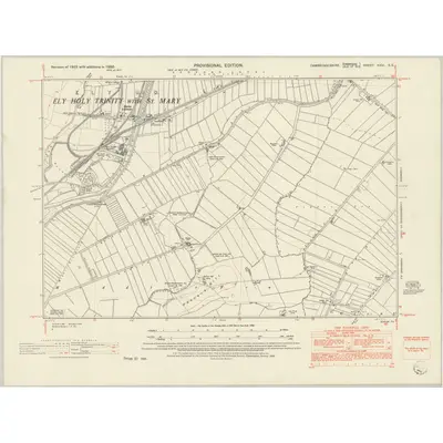 1950 Map of Cambridgeshire XXVI.SE, 1952 Print