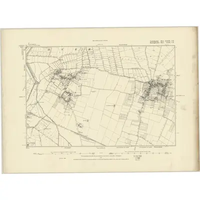 1886 Map of Cambridgeshire XXXIII.NE, 1887 Print