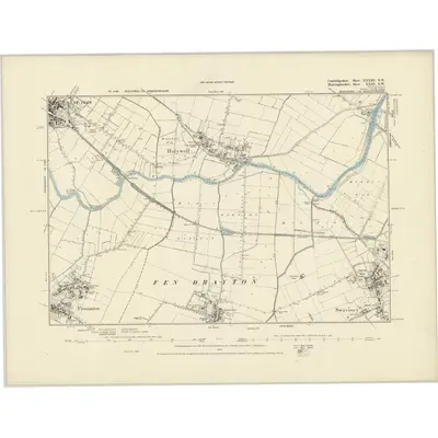 1887 Map of Cambridgeshire XXXIII.NW