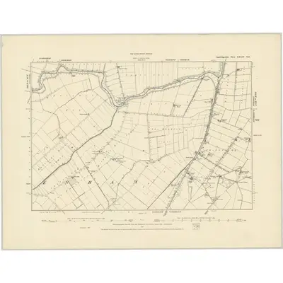 1887 Map of Cambridgeshire XXXIV.NE