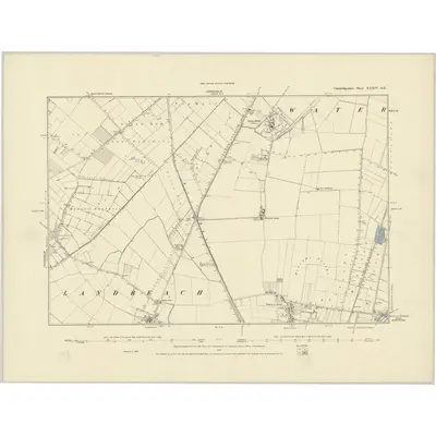 1887 Map of Cambridgeshire XXXIV.SE