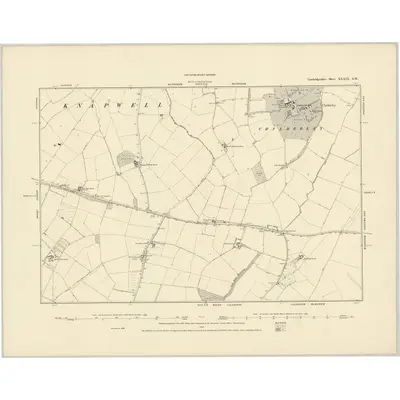 1886 Map of Cambridgeshire XXXIX.SW