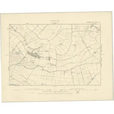 1886 Map of Cambridgeshire XXXV.NE