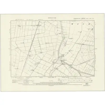 1924 Map of Cambridgeshire XXXV.NW, 1926 Print