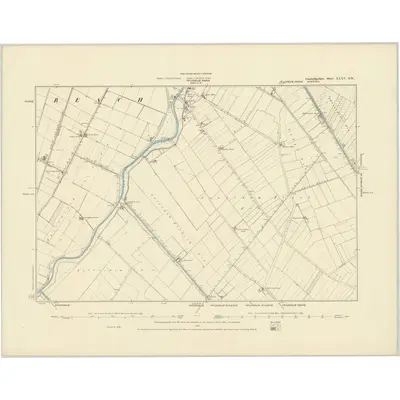 1886 Map of Cambridgeshire XXXV.SW