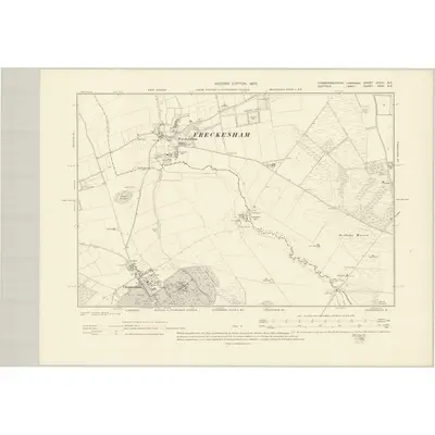 1901 Map of Cambridgeshire XXXVI.NE, 1903 Print