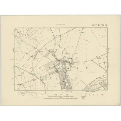 1886 Map of Cambridgeshire XXXVI.NW