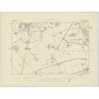 1884 Map of Cambridgeshire XXXVI.SE