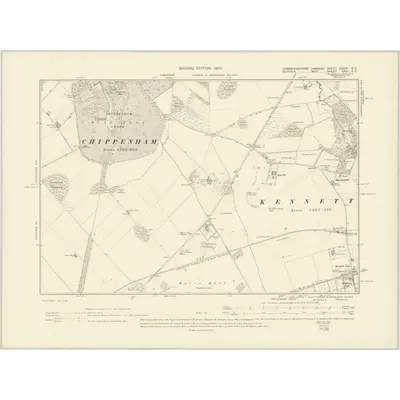1901 Map of Cambridgeshire XXXVI.SE, 1903 Print